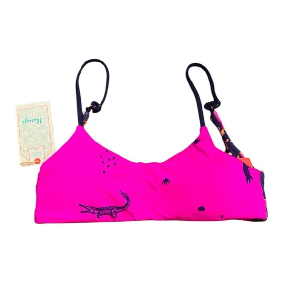 Maaji Croco Lanai Reversible Bra Bikini Top NWT - Picture 2 of 7